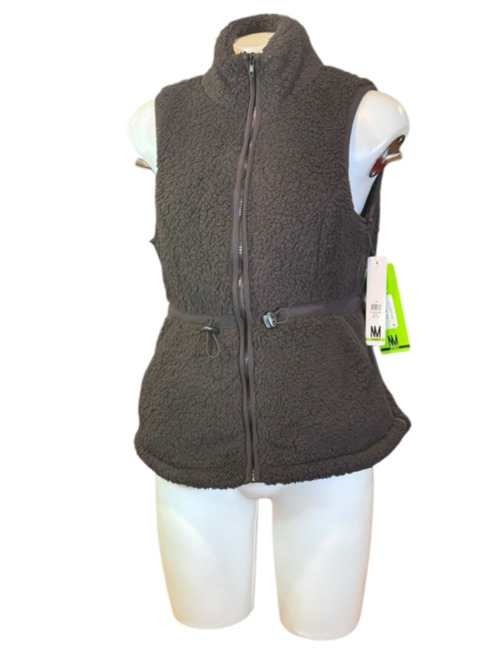 Women's Nicole miller fleece Vest Size M Black